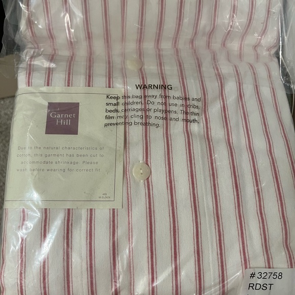 NWT : Garnet Hill : Organic Cotton Flannel Pajamas - Picture 2 of 2